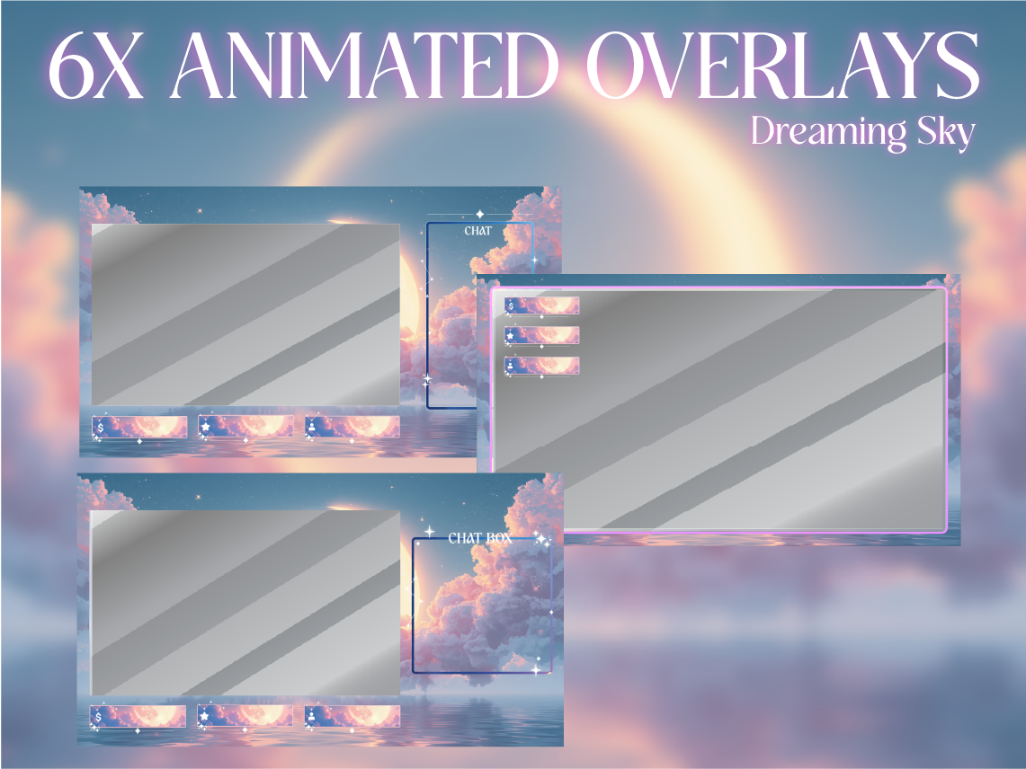 Dreaming Sky Animated Stream Overlay Package