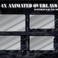 Mysterious Black Night Animated Stream Overlay Package