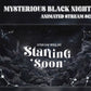 Mysterious Black Night Animated Stream Overlay Package